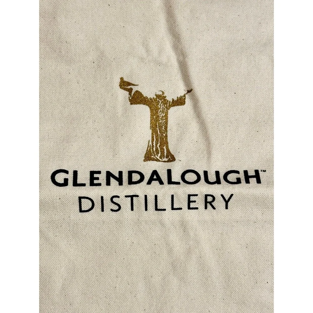 NEW! Glendalough Irish‎ gin/whiskey white tote bag